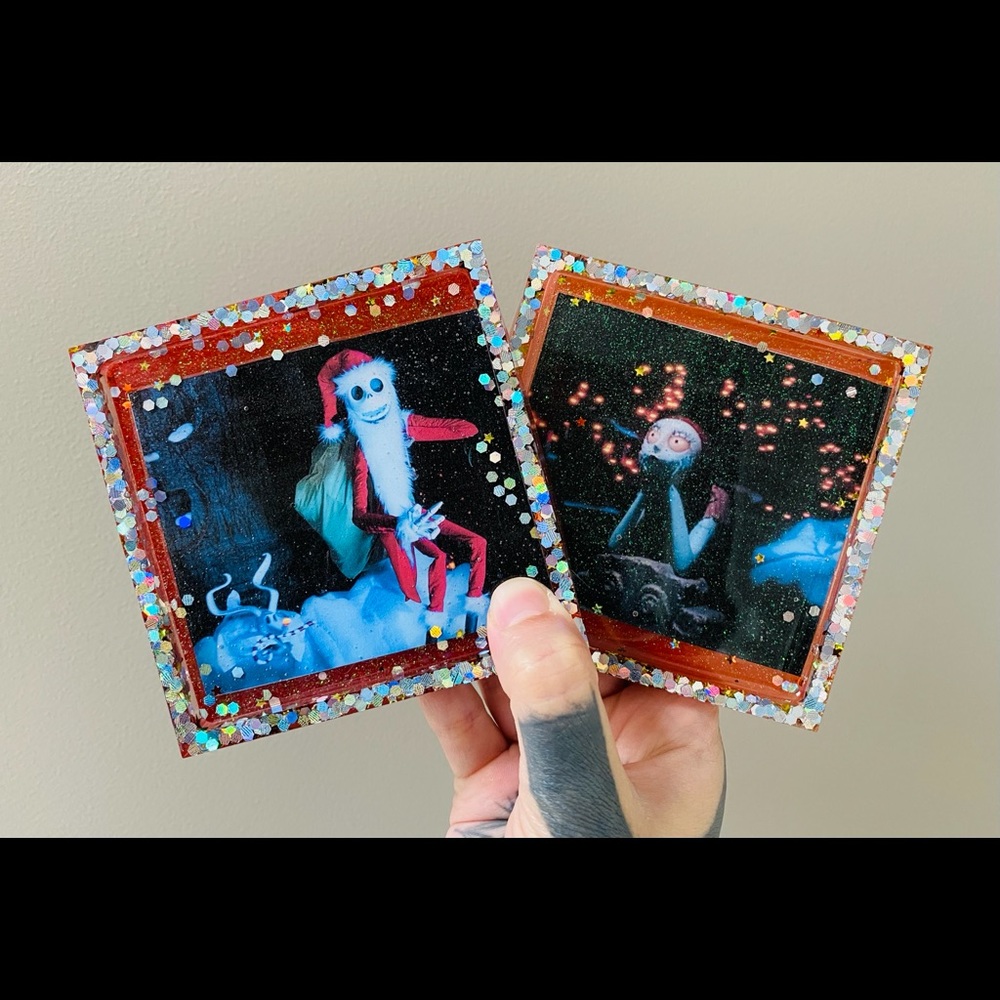 Nightmare Before Christmas resin coaster set